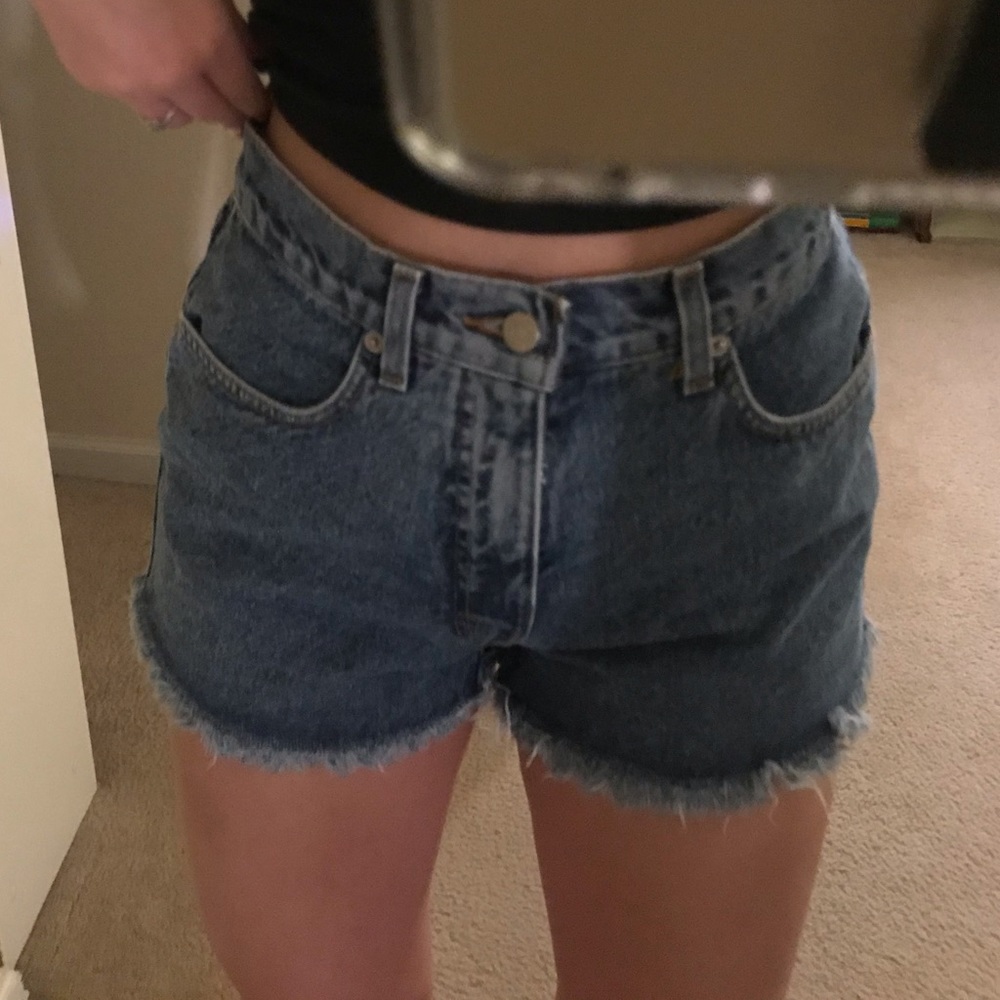 High waisted mom shorts